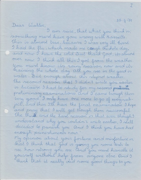 23.04.1981 Harriette Vasilda, Paramaribo – Schwaz S. 1l